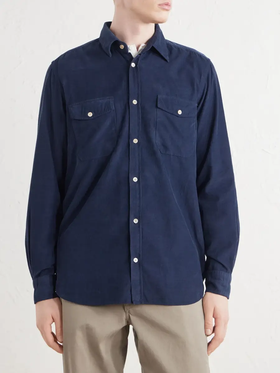 Boglioli Cotton-Corduroy Shirt - Men | Thumbnail 3
