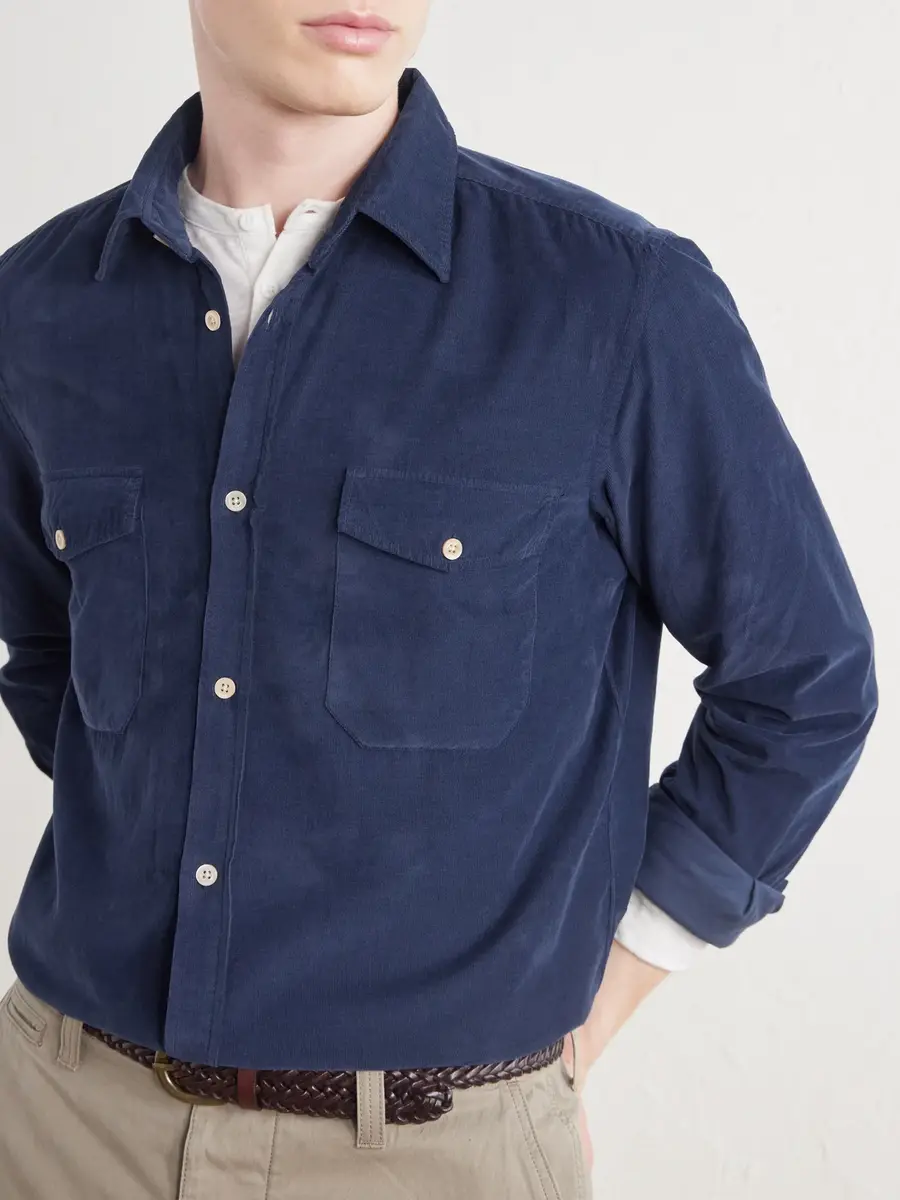 Boglioli Cotton-Corduroy Shirt - Men | Thumbnail 5