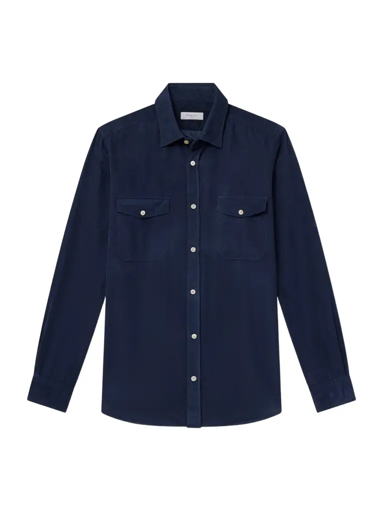 Boglioli Cotton-Corduroy Shirt - Men | Image 1 Boglioli Cotton-Corduroy Shirt - Men | Image 1
