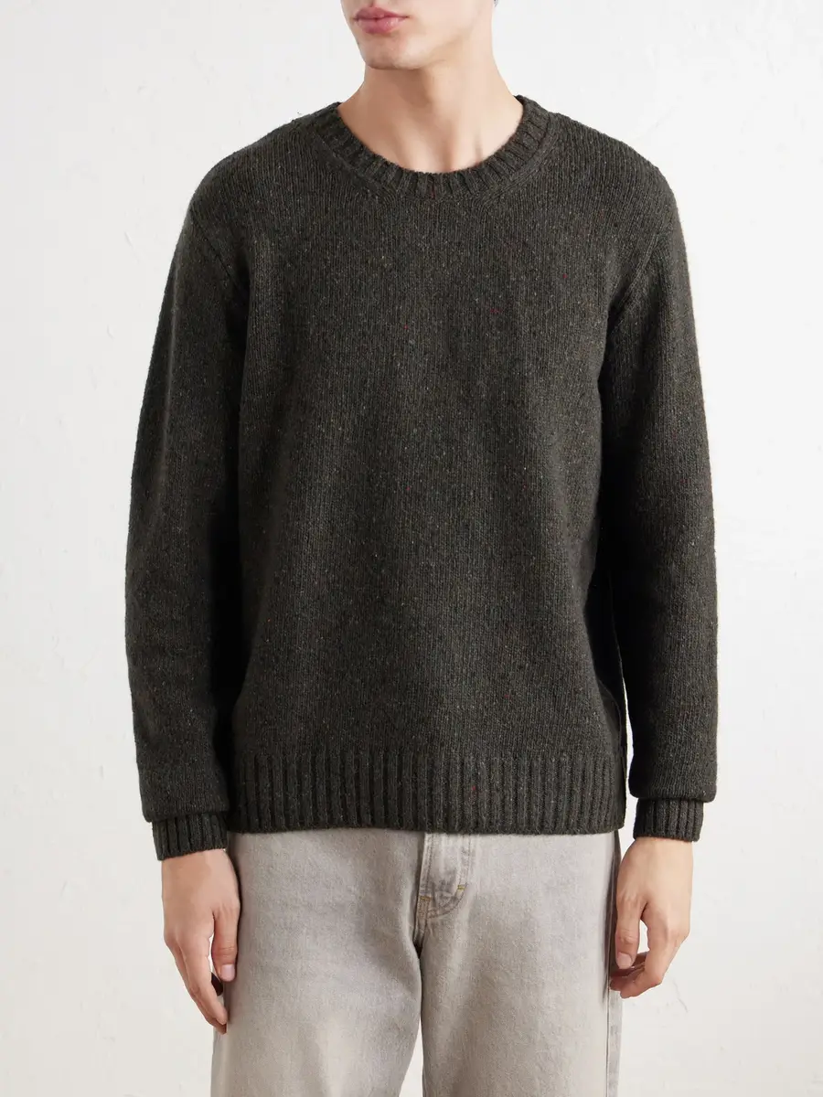 Folk Chain Mélange Wool-Blend Sweater - Men | Thumbnail 3 Folk Chain Mélange Wool-Blend Sweater - Men | Thumbnail 3