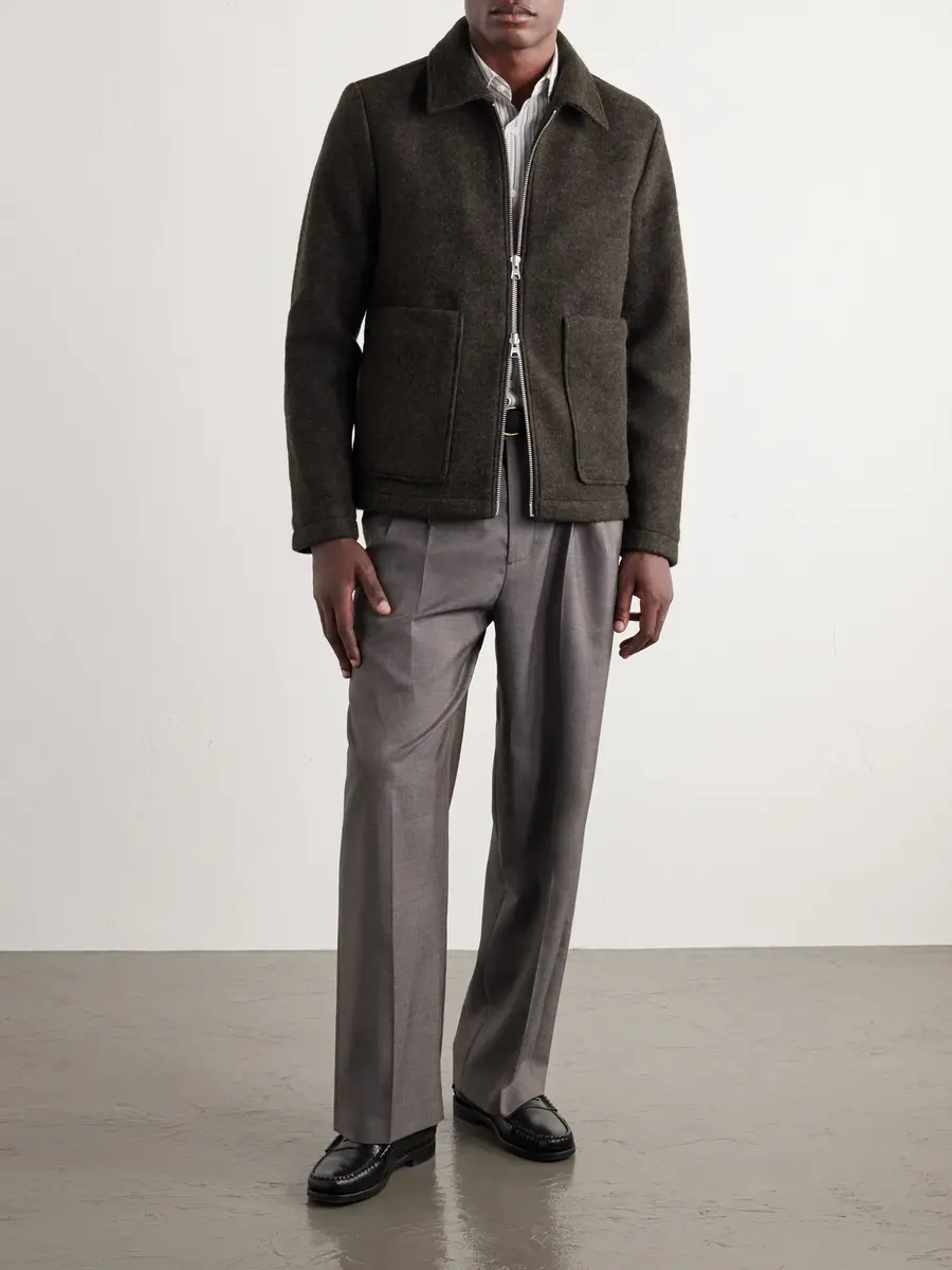 NN07 Gael Brushed Wool-Blend Jacket - Men | Thumbnail 2