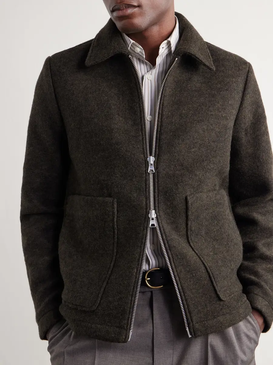 NN07 Gael Brushed Wool-Blend Jacket - Men | Thumbnail 5