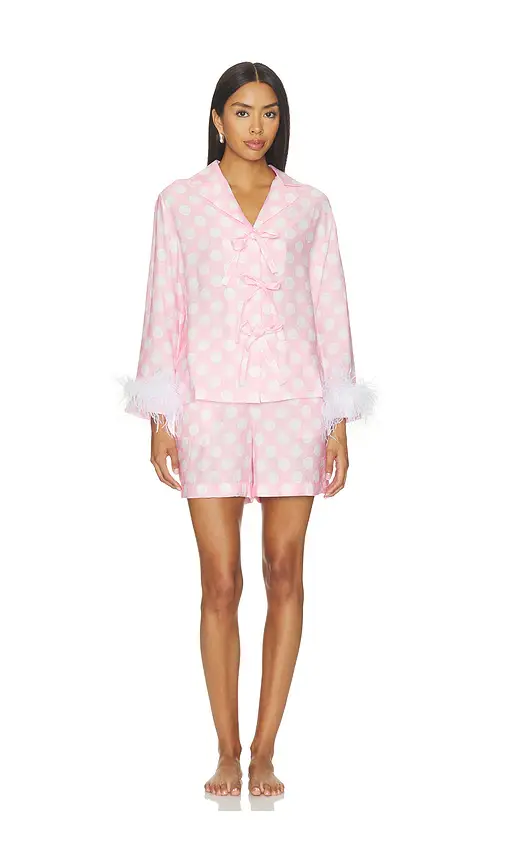 Sleeper The Bow Set With Shorts With Detachable Feathers | Image 1 Sleeper The Bow Set With Shorts With Detachable Feathers | Image 1