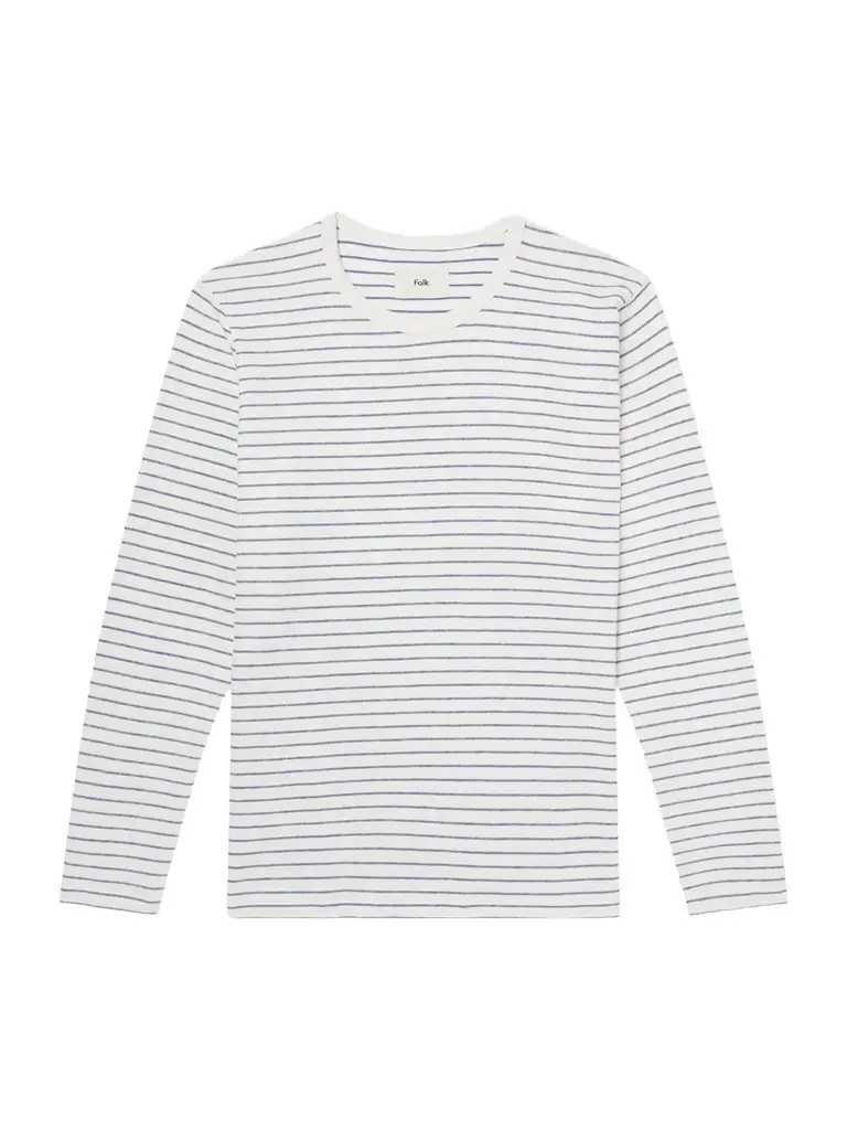 Folk Striped Cotton T-Shirt - Men | Image 1 Folk Striped Cotton T-Shirt - Men | Image 1