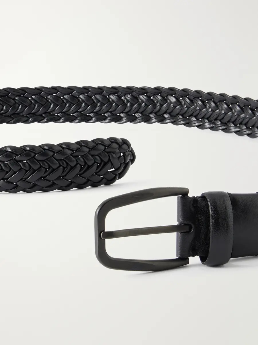 Zegna 3.2cm Braided Leather Belt - Men | Thumbnail 3 Zegna 3.2cm Braided Leather Belt - Men | Thumbnail 3