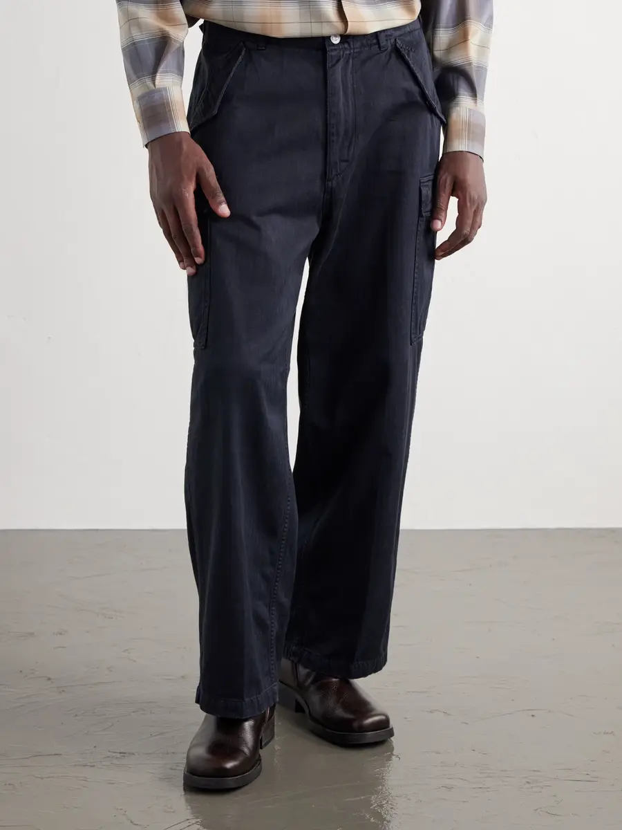 A.PRESSE Cotton-Twill Trousers - Men | Thumbnail 3 A.PRESSE Cotton-Twill Trousers - Men | Thumbnail 3