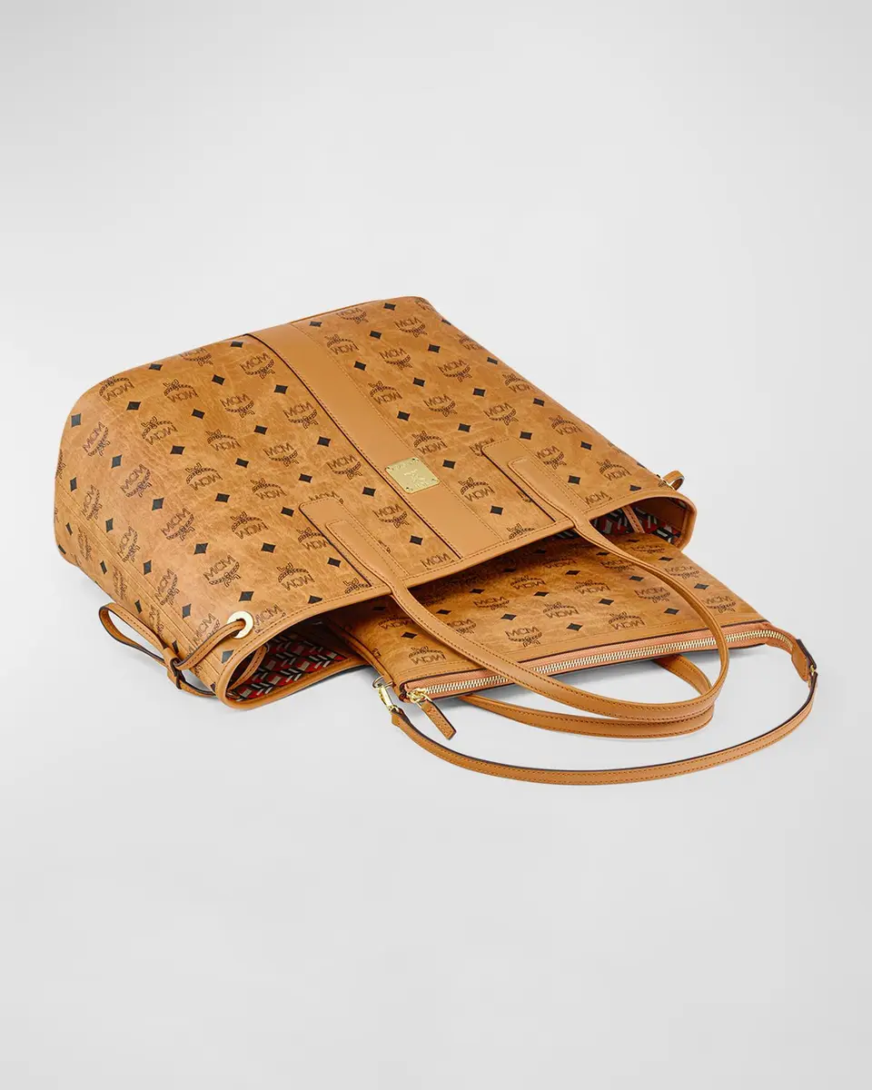 MCM Liz Reversible Medium Visetos Tote Bag | Thumbnail 3