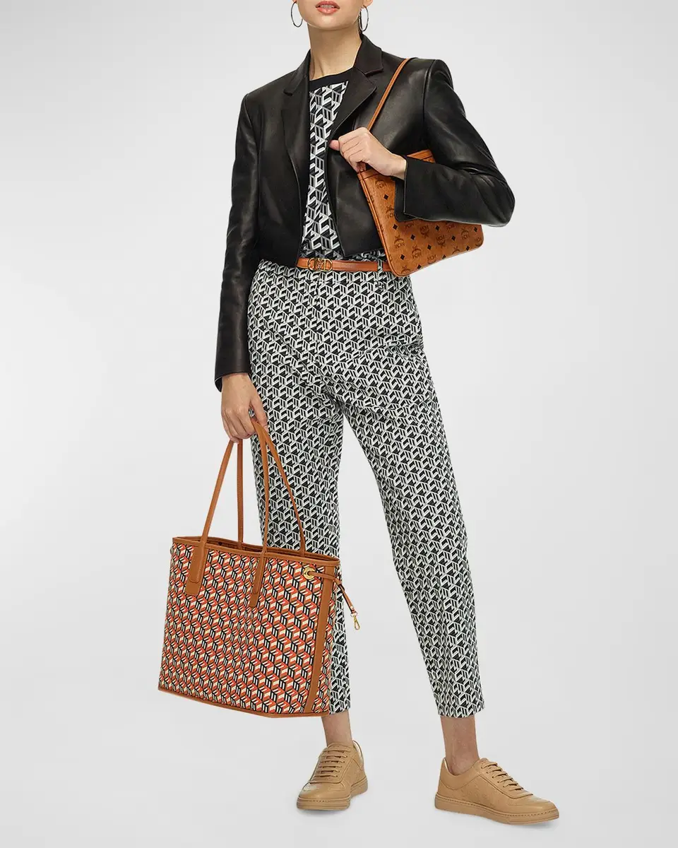 MCM Liz Reversible Medium Visetos Tote Bag | Thumbnail 4