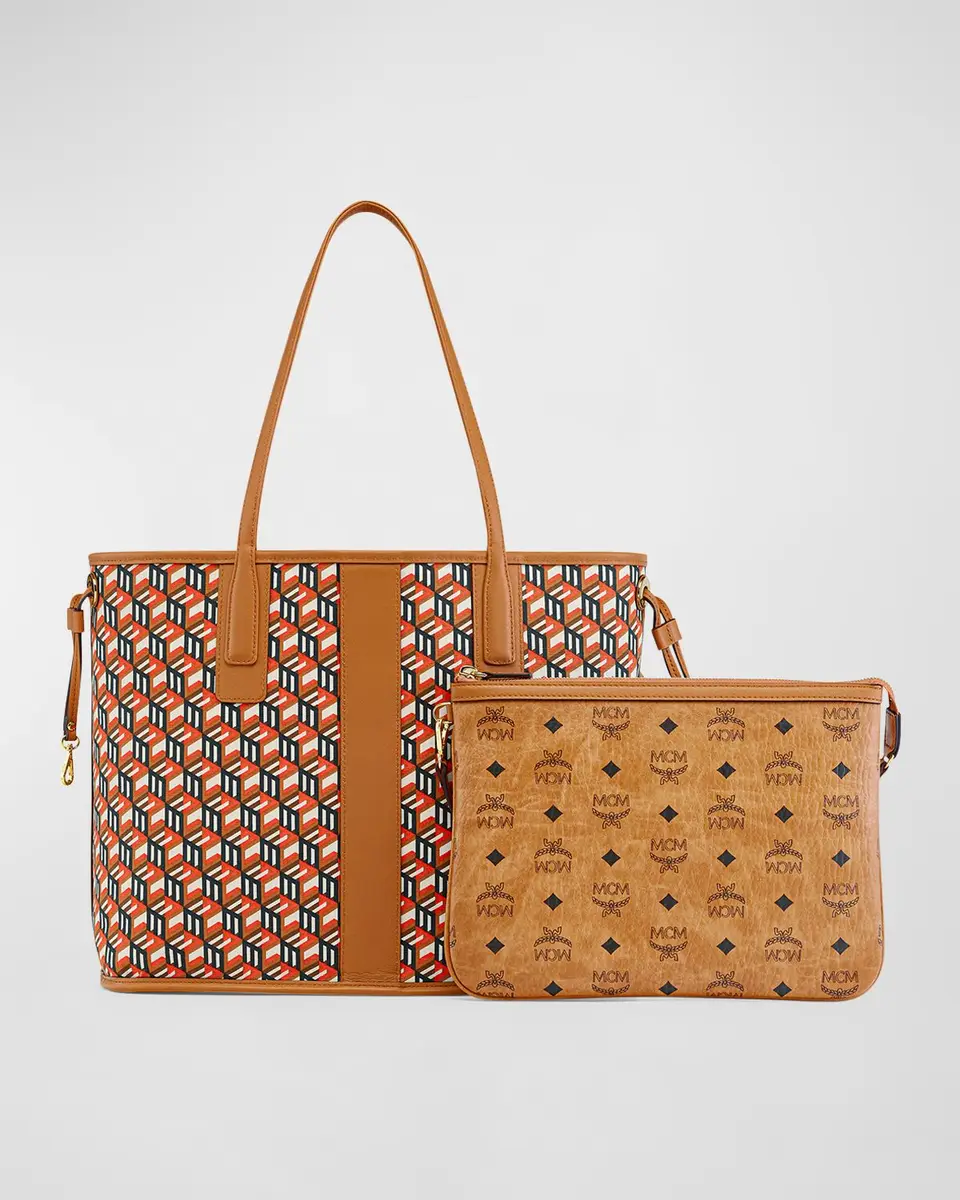 MCM Liz Reversible Medium Visetos Tote Bag | Thumbnail 5