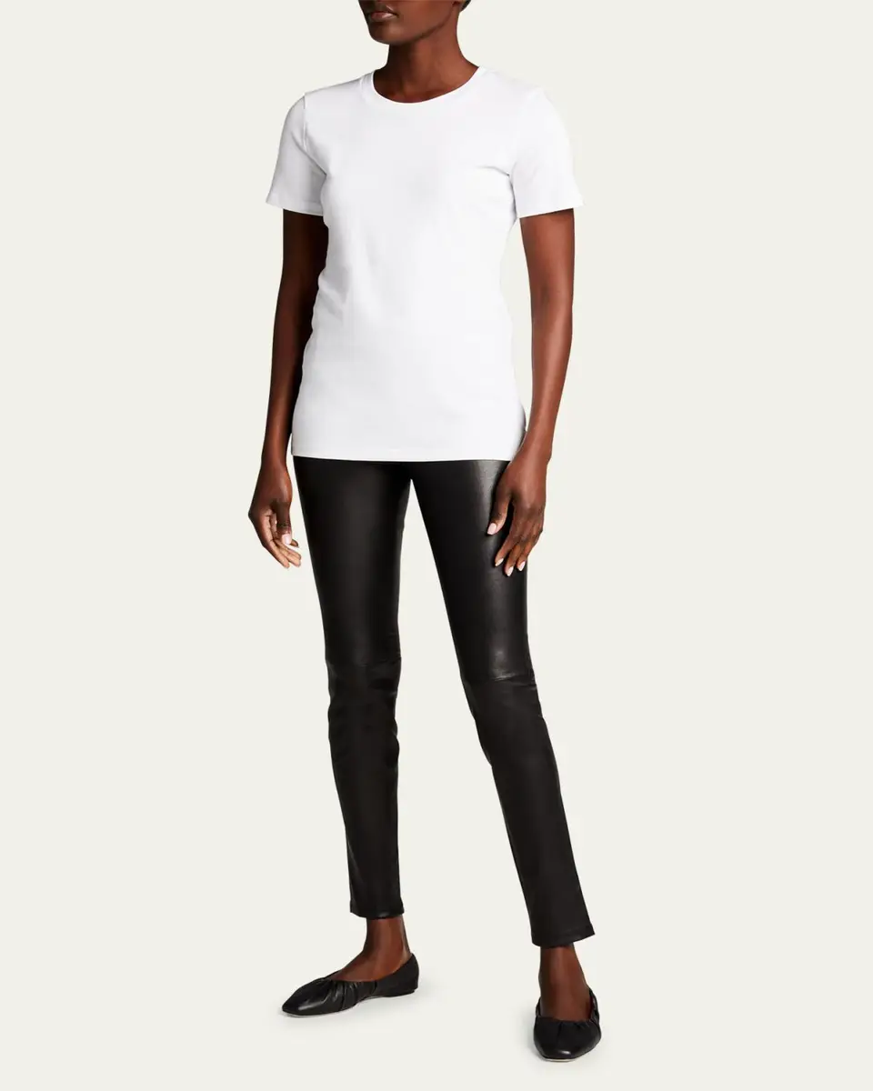 Theory Adbelle Skinny Leather Leggings | Thumbnail 2 Theory Adbelle Skinny Leather Leggings | Thumbnail 2