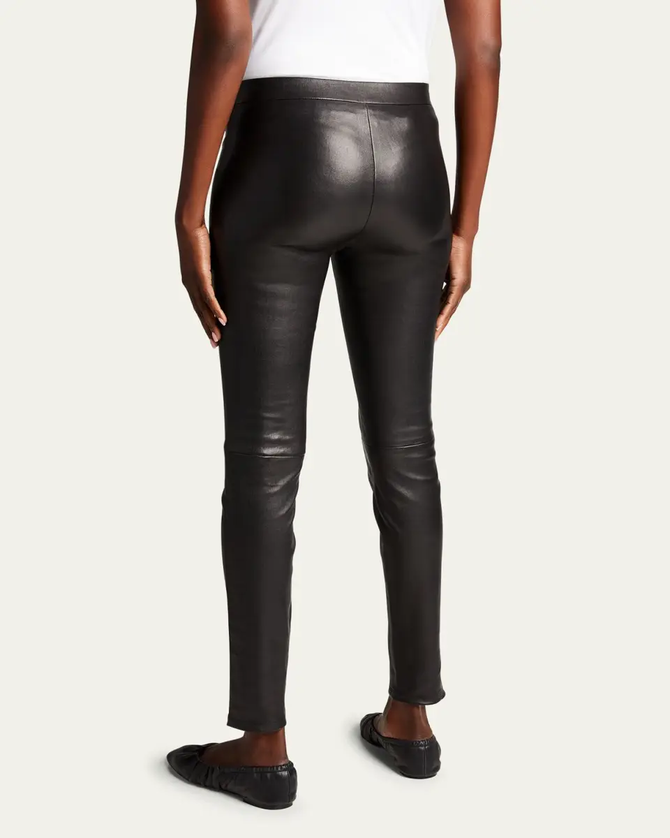 Theory Adbelle Skinny Leather Leggings | Thumbnail 3 Theory Adbelle Skinny Leather Leggings | Thumbnail 3