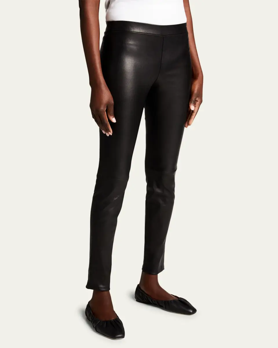 Theory Adbelle Skinny Leather Leggings | Thumbnail 4 Theory Adbelle Skinny Leather Leggings | Thumbnail 4