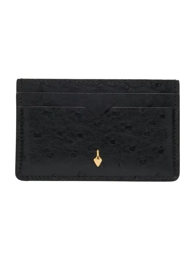 Jacques Marie Mage Men's Theodore Ostrich Card Case