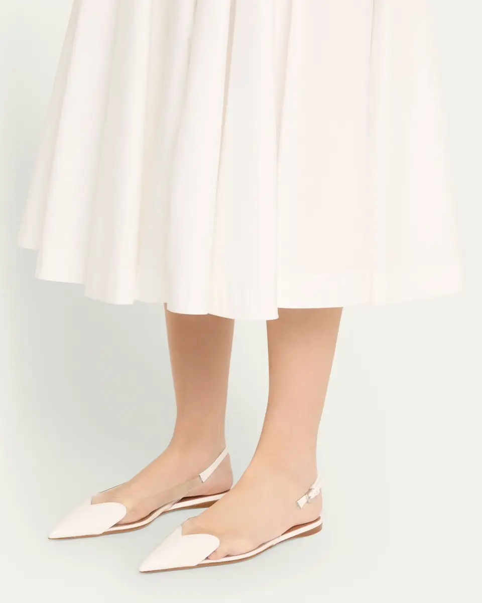Alaïa Coeur Heart Clear Slingback Ballerina Flats | Thumbnail 2 Alaïa Coeur Heart Clear Slingback Ballerina Flats | Thumbnail 2