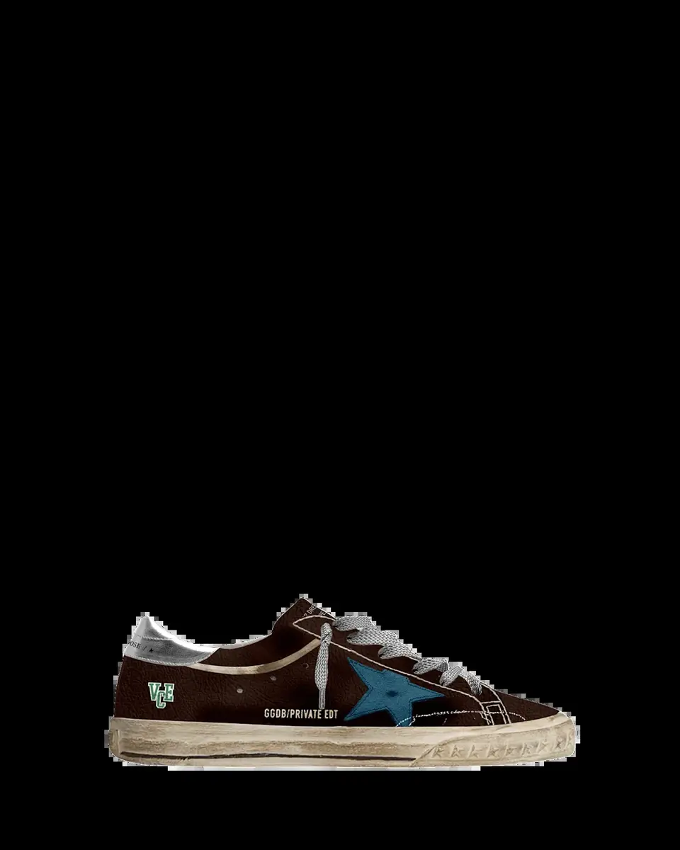 Golden Goose Men's Super-Star Leather Low-Top Sneakers | Thumbnail 2
