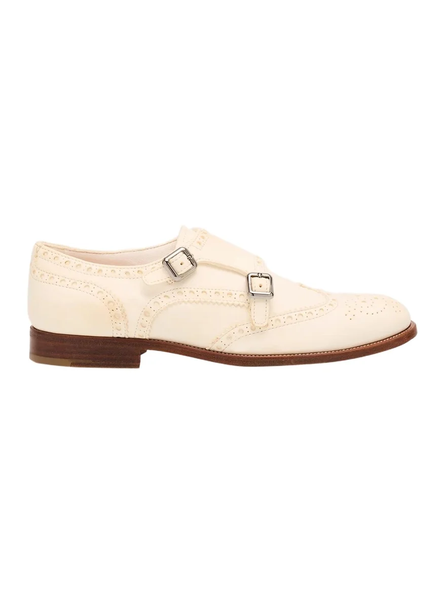 Lana Leather Double Monk Derby Loafers Lana Leather Double Monk Derby Loafers
