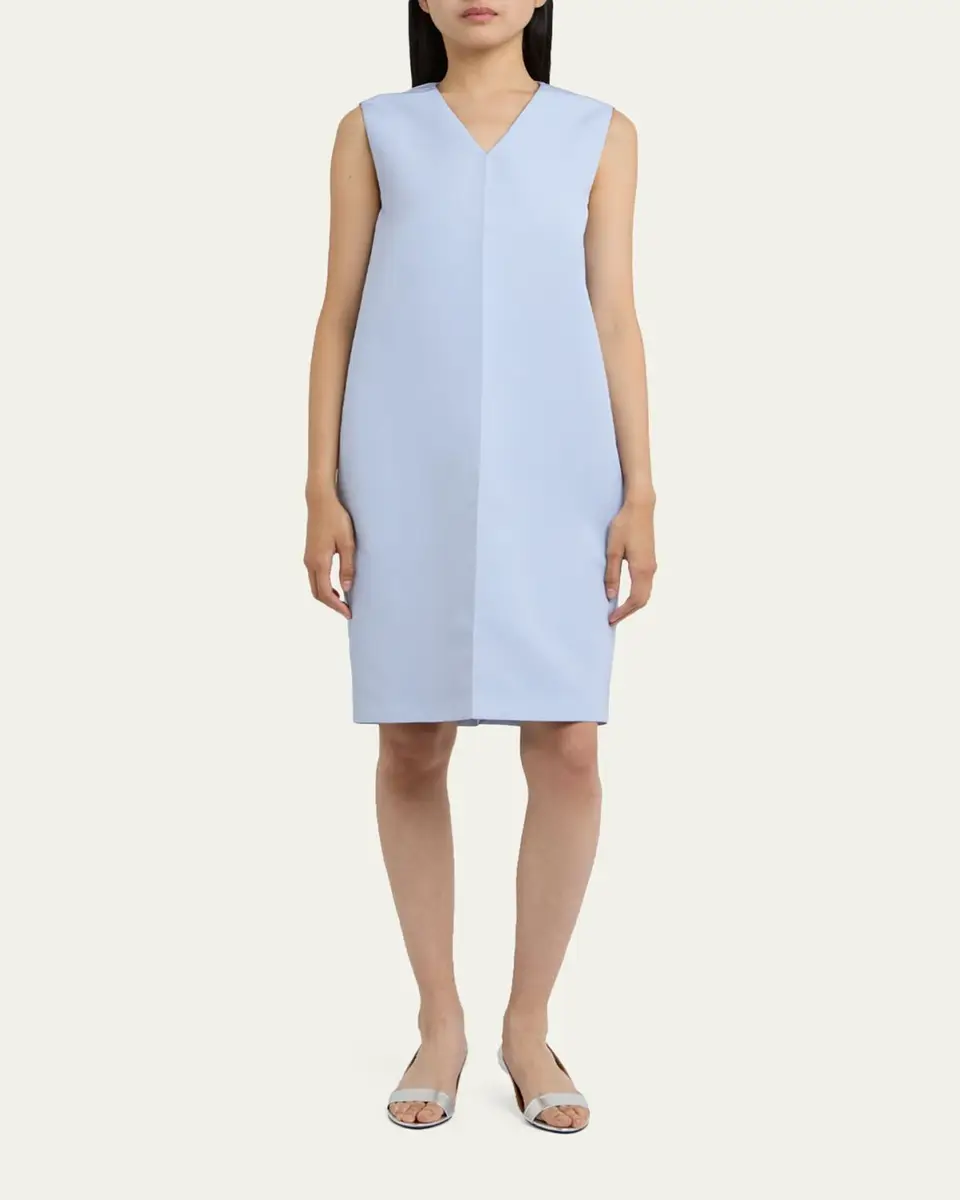 Jil Sander V-Neck Sleeveless Shift Dress | Thumbnail 2 Jil Sander V-Neck Sleeveless Shift Dress | Thumbnail 2
