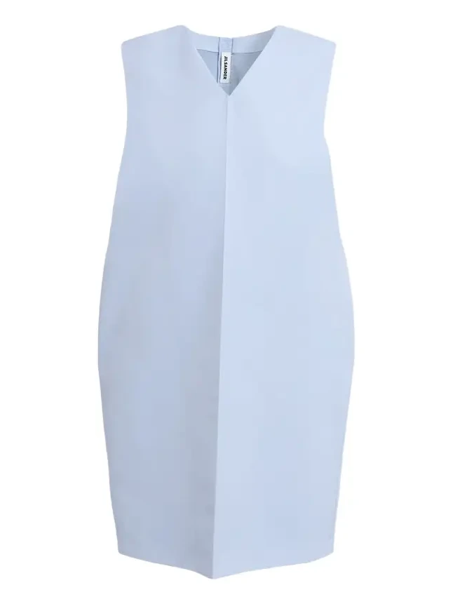 V-Neck Sleeveless Shift Dress