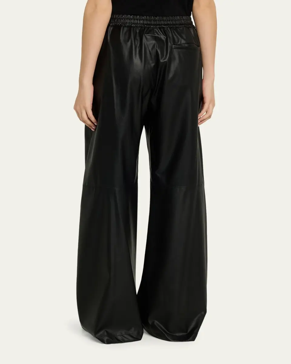 Maison Margiela Faux Leather Wide-Leg Pants | Thumbnail 3 Maison Margiela Faux Leather Wide-Leg Pants | Thumbnail 3