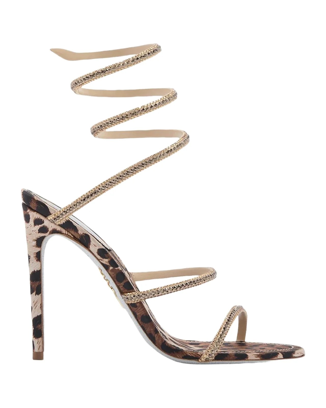 Cleo Animalier 105MM Satin Sandals Cleo Animalier 105MM Satin Sandals