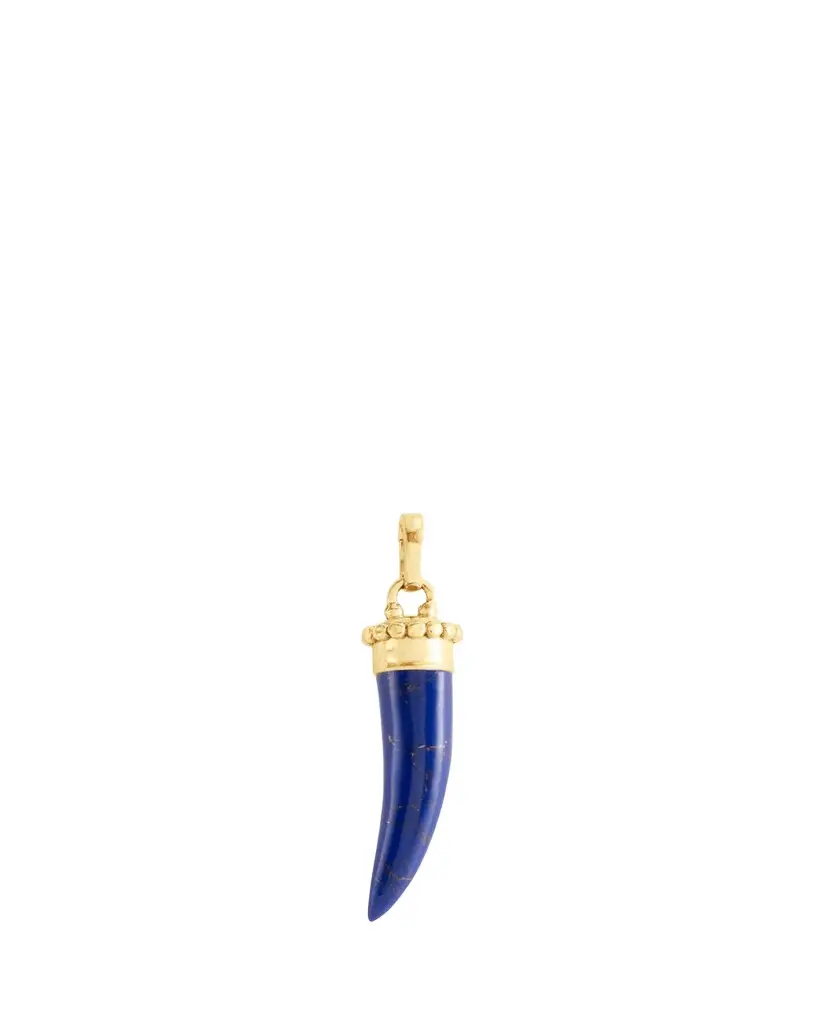 Anabel Aram Jewelry Forza Stone Horn Charm, Lapis Lazuli | Image 1 Anabel Aram Jewelry Forza Stone Horn Charm, Lapis Lazuli | Image 1