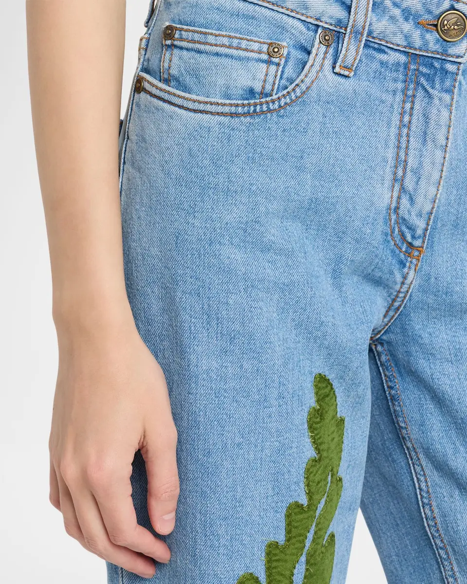 Etro Paisley-Print Denim Straight-Leg Jeans | Thumbnail 5 Etro Paisley-Print Denim Straight-Leg Jeans | Thumbnail 5