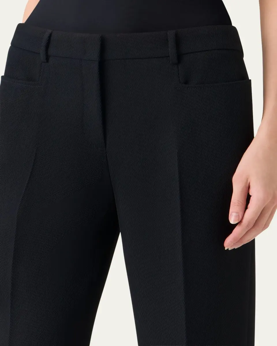 Akris punto Mikka Wool Tricotine Straight-Leg Pants | Thumbnail 4 Akris punto Mikka Wool Tricotine Straight-Leg Pants | Thumbnail 4