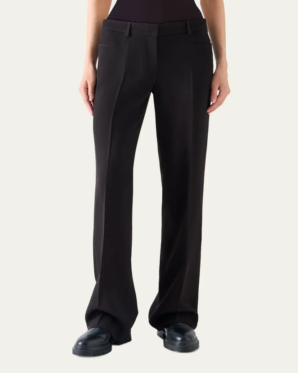 Akris punto Mikka Wool Tricotine Straight-Leg Pants | Thumbnail 5 Akris punto Mikka Wool Tricotine Straight-Leg Pants | Thumbnail 5