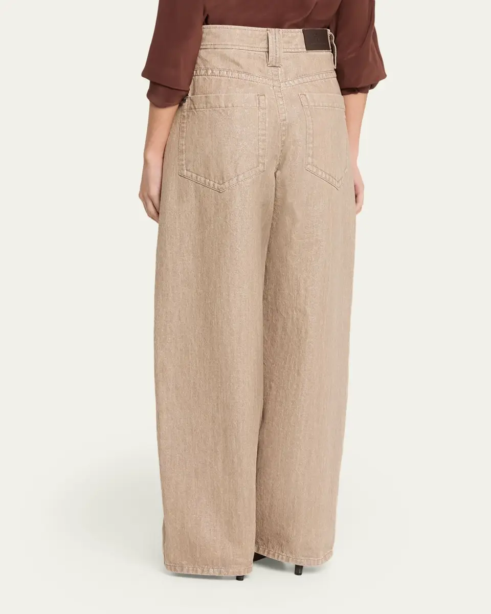 Brunello Cucinelli Shimmer Denim Pants | Thumbnail 3 Brunello Cucinelli Shimmer Denim Pants | Thumbnail 3