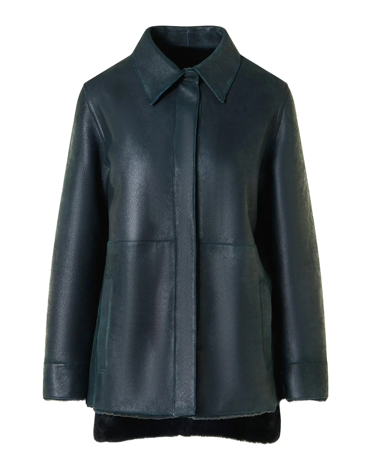Harper Reversible Lamb Shearling Single-Breasted Jacket Harper Reversible Lamb Shearling Single-Breasted Jacket