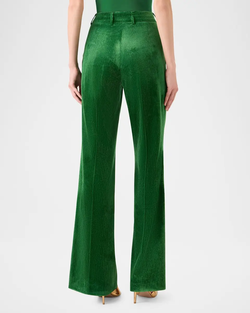 Akris Florine Corduroy Wide-Leg Trousers | Thumbnail 2