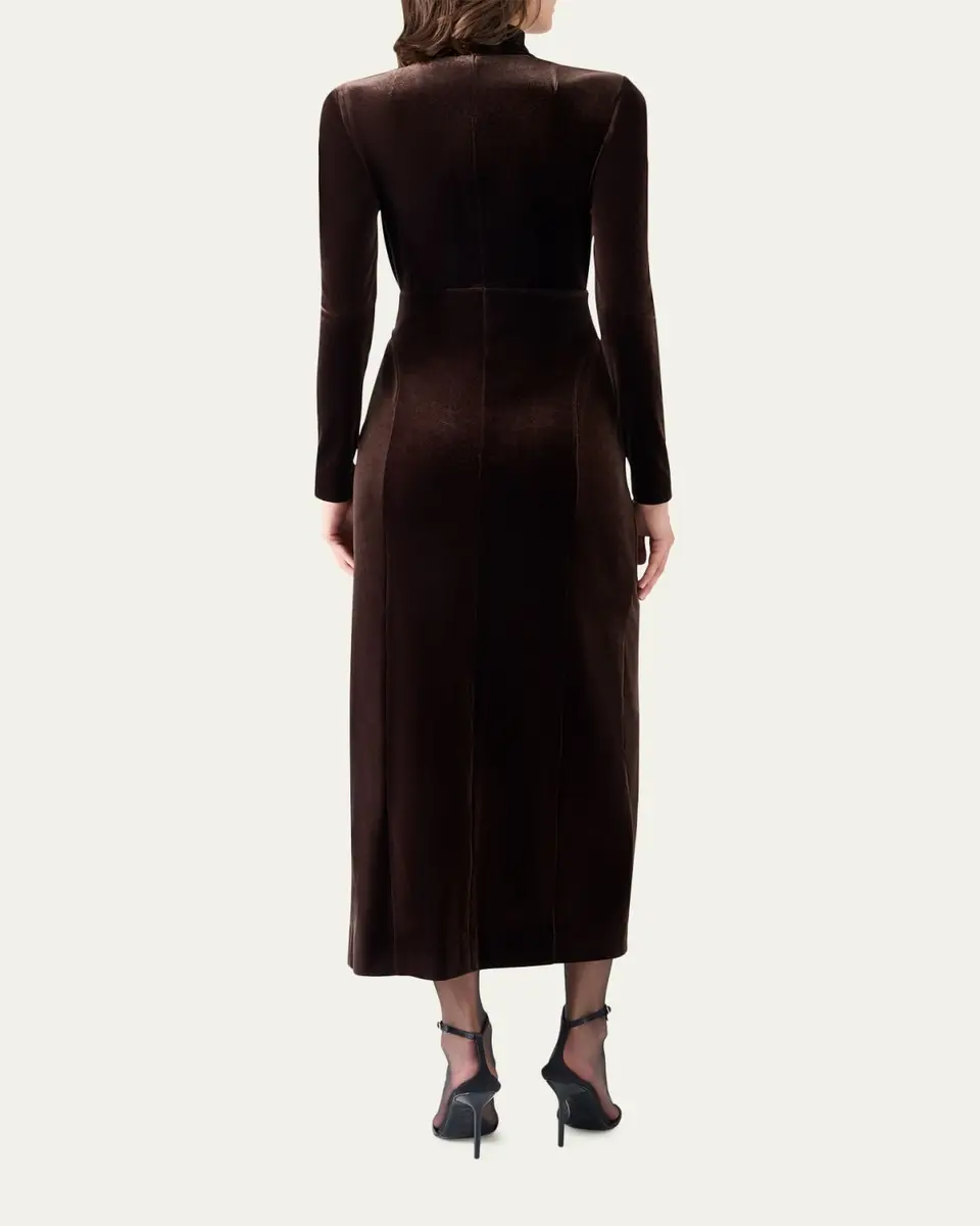 Akris punto Techno Stretch Velvet Midi Dress | Thumbnail 3