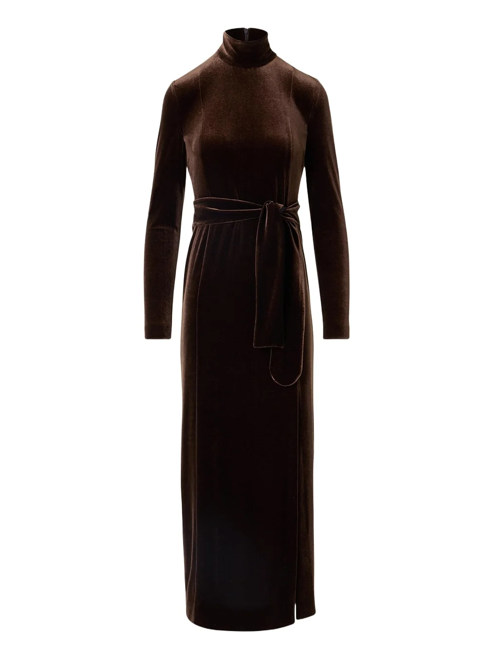 Techno Stretch Velvet Midi Dress