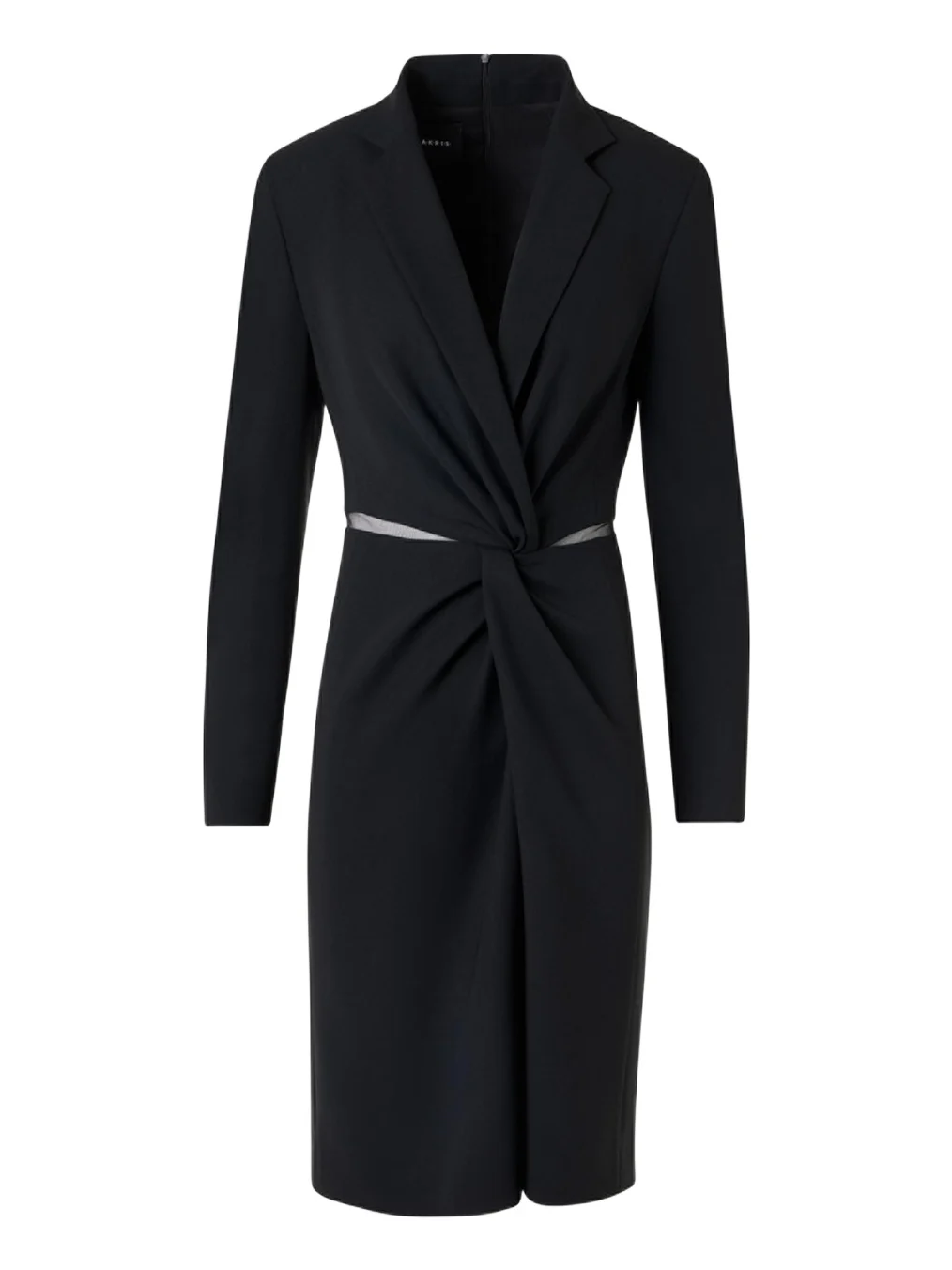 Akris Twisted Waist Cutout Blazer Dress