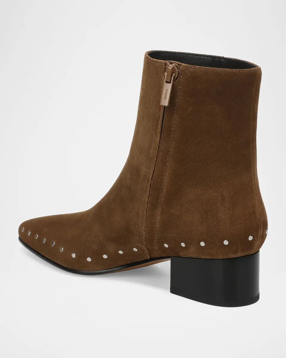 Vince 40mm August Studded Suede Ankle Boots | Thumbnail 3