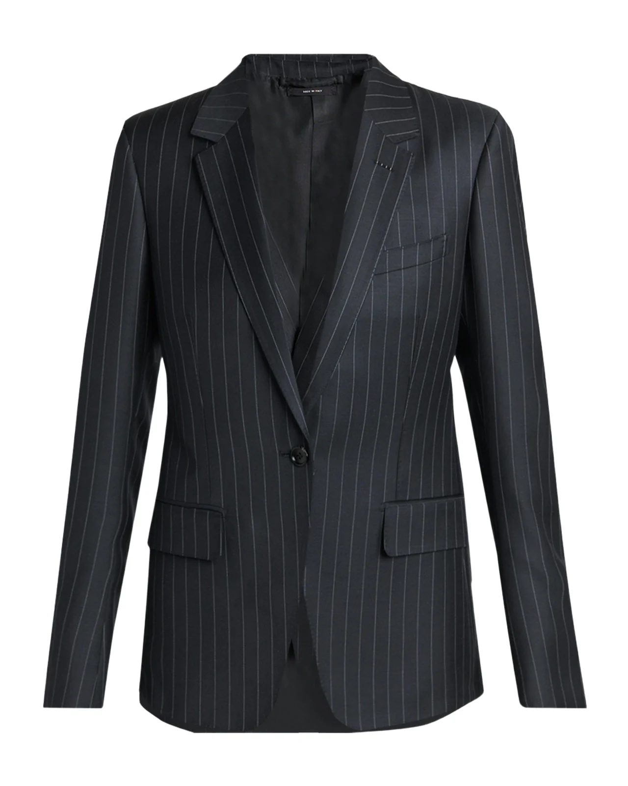 Wool-Mohair Pinstripe Blazer