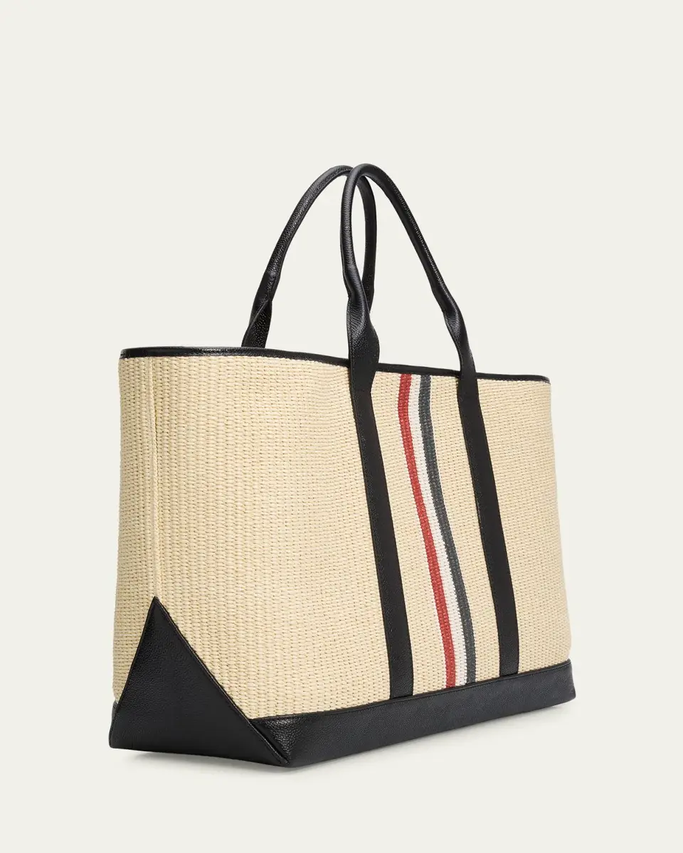 Thom Browne Men's Medium Tool Raffia Tote Bag | Thumbnail 3 Thom Browne Men's Medium Tool Raffia Tote Bag | Thumbnail 3