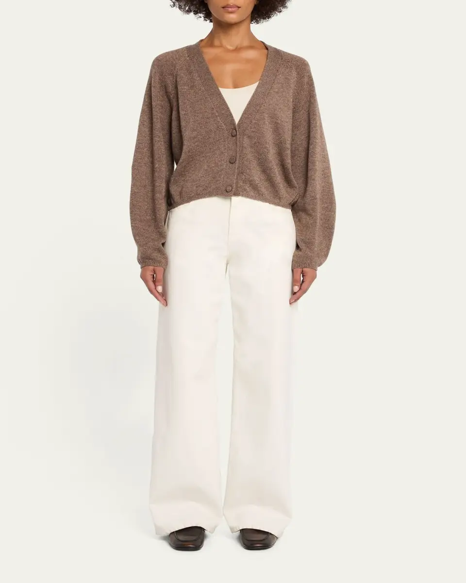 OFFICINE GÉNÉRALE Jaima Boxy Raglan-Sleeve Cardigan | Thumbnail 2 OFFICINE GÉNÉRALE Jaima Boxy Raglan-Sleeve Cardigan | Thumbnail 2
