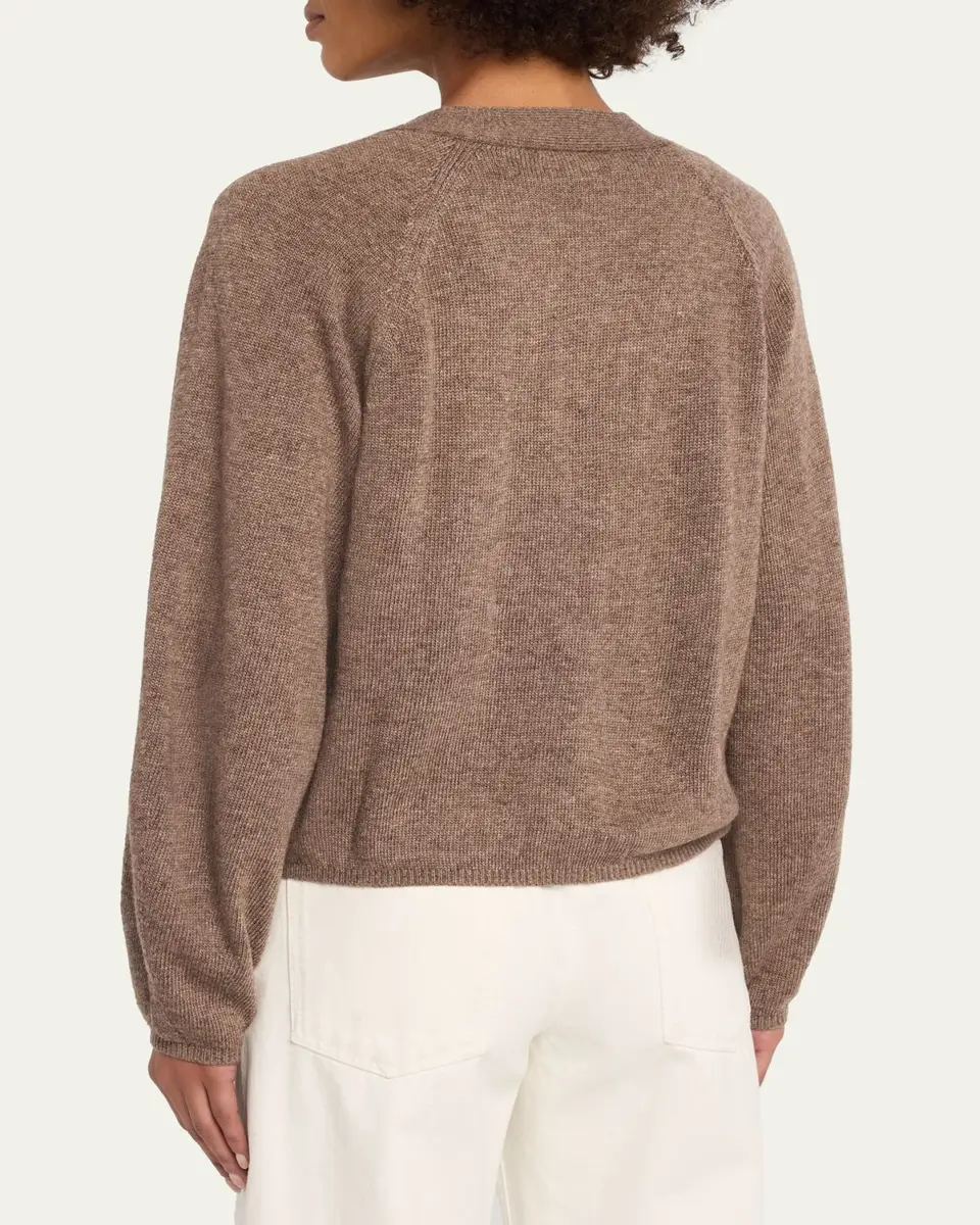 OFFICINE GÉNÉRALE Jaima Boxy Raglan-Sleeve Cardigan | Thumbnail 3 OFFICINE GÉNÉRALE Jaima Boxy Raglan-Sleeve Cardigan | Thumbnail 3