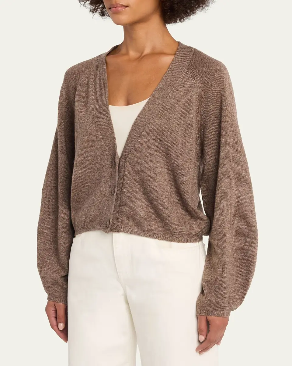 OFFICINE GÉNÉRALE Jaima Boxy Raglan-Sleeve Cardigan | Thumbnail 4 OFFICINE GÉNÉRALE Jaima Boxy Raglan-Sleeve Cardigan | Thumbnail 4