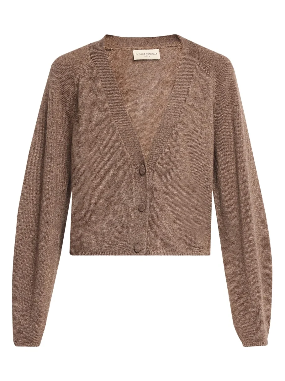 Jaima Boxy Raglan-Sleeve Cardigan Jaima Boxy Raglan-Sleeve Cardigan