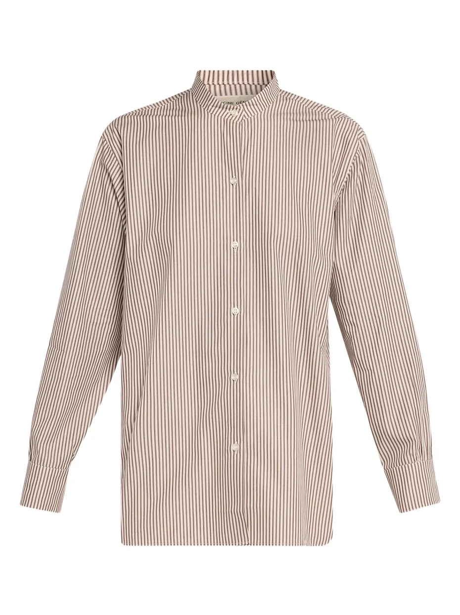 Auria Striped Cotton Shirt Auria Striped Cotton Shirt