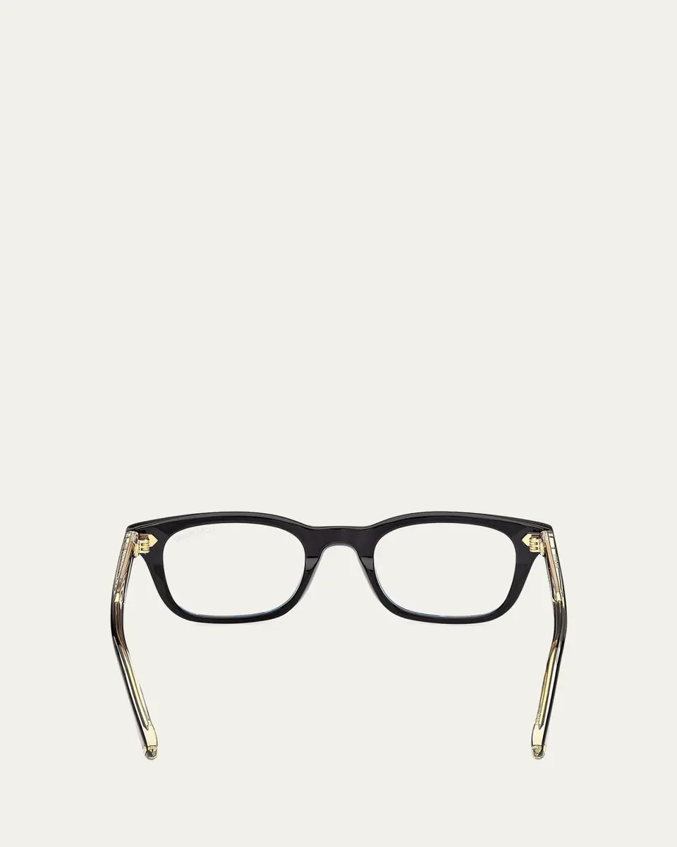 Tom Ford Men's Acetate Square Blue-Block Optical Frames | Thumbnail 4 Tom Ford Men's Acetate Square Blue-Block Optical Frames | Thumbnail 4