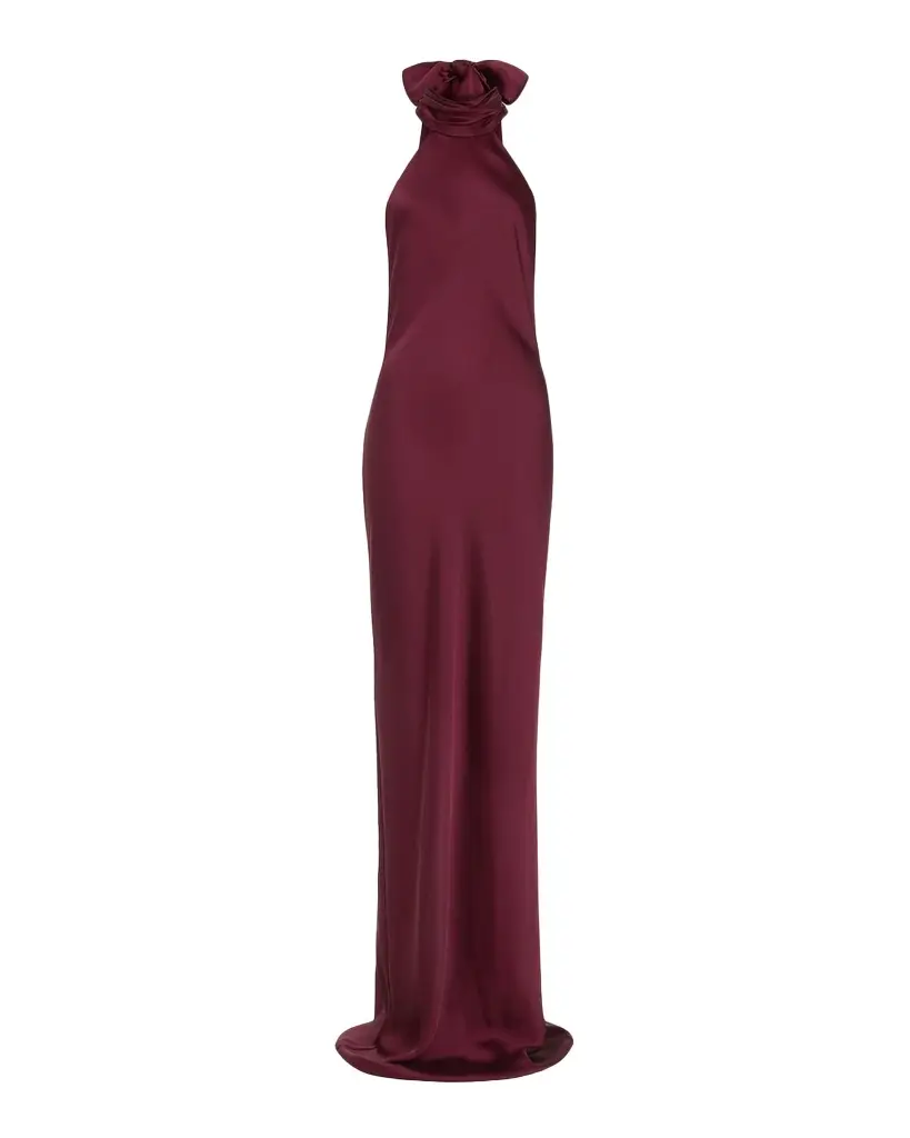 Ramy Brook Tatiana Low-Cut Halter Column Gown | Image 1 Ramy Brook Tatiana Low-Cut Halter Column Gown | Image 1
