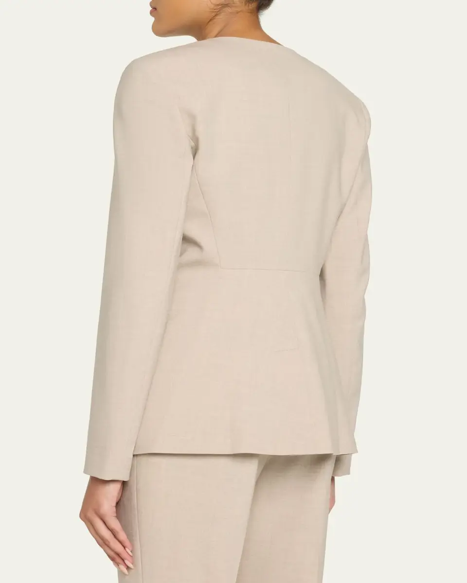 Lafayette 148 New York Stretch Wool Fitted Blazer | Thumbnail 3 Lafayette 148 New York Stretch Wool Fitted Blazer | Thumbnail 3