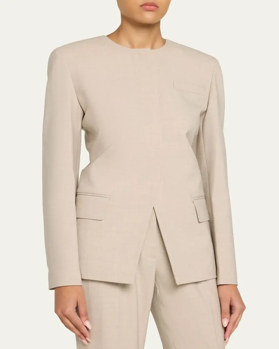 Lafayette 148 New York Stretch Wool Fitted Blazer | Thumbnail 4 Lafayette 148 New York Stretch Wool Fitted Blazer | Thumbnail 4