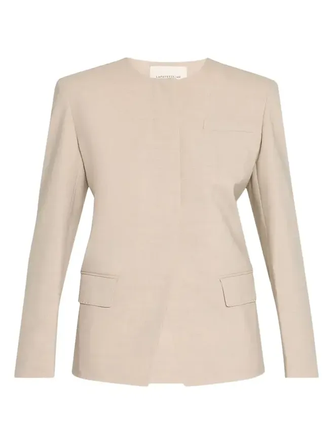Stretch Wool Fitted Blazer Stretch Wool Fitted Blazer