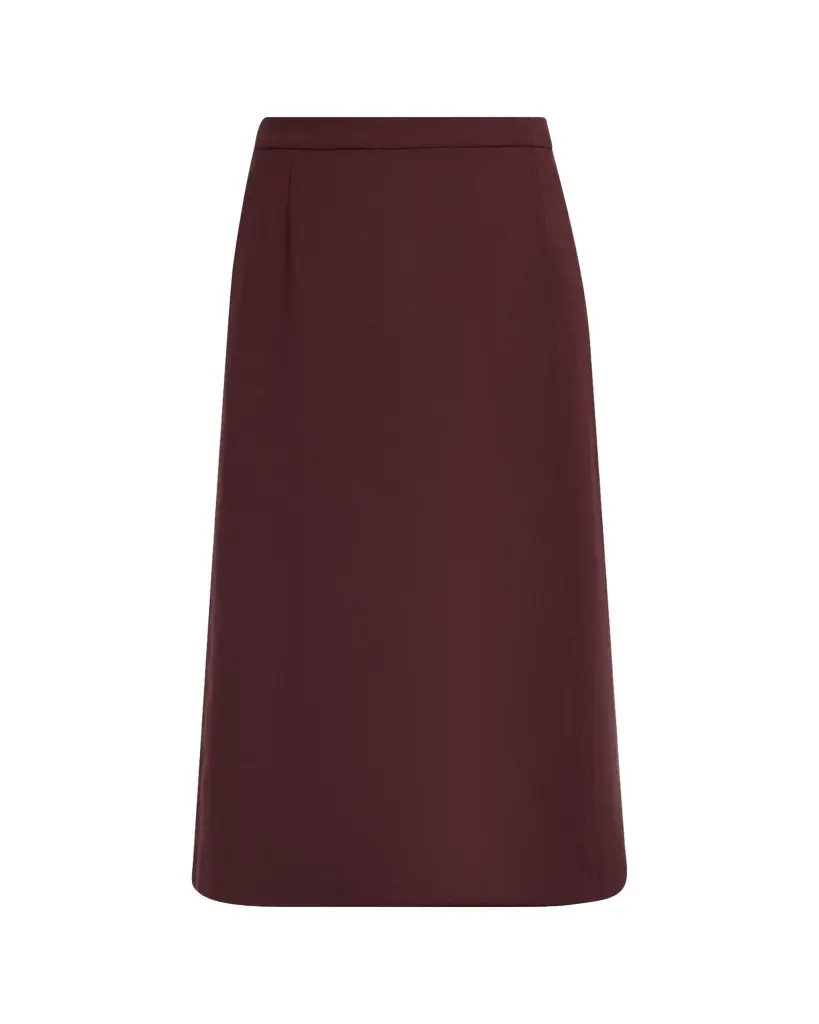 Lafayette 148 New York A-Line Stretch Wool Midi Skirt | Image 1 Lafayette 148 New York A-Line Stretch Wool Midi Skirt | Image 1