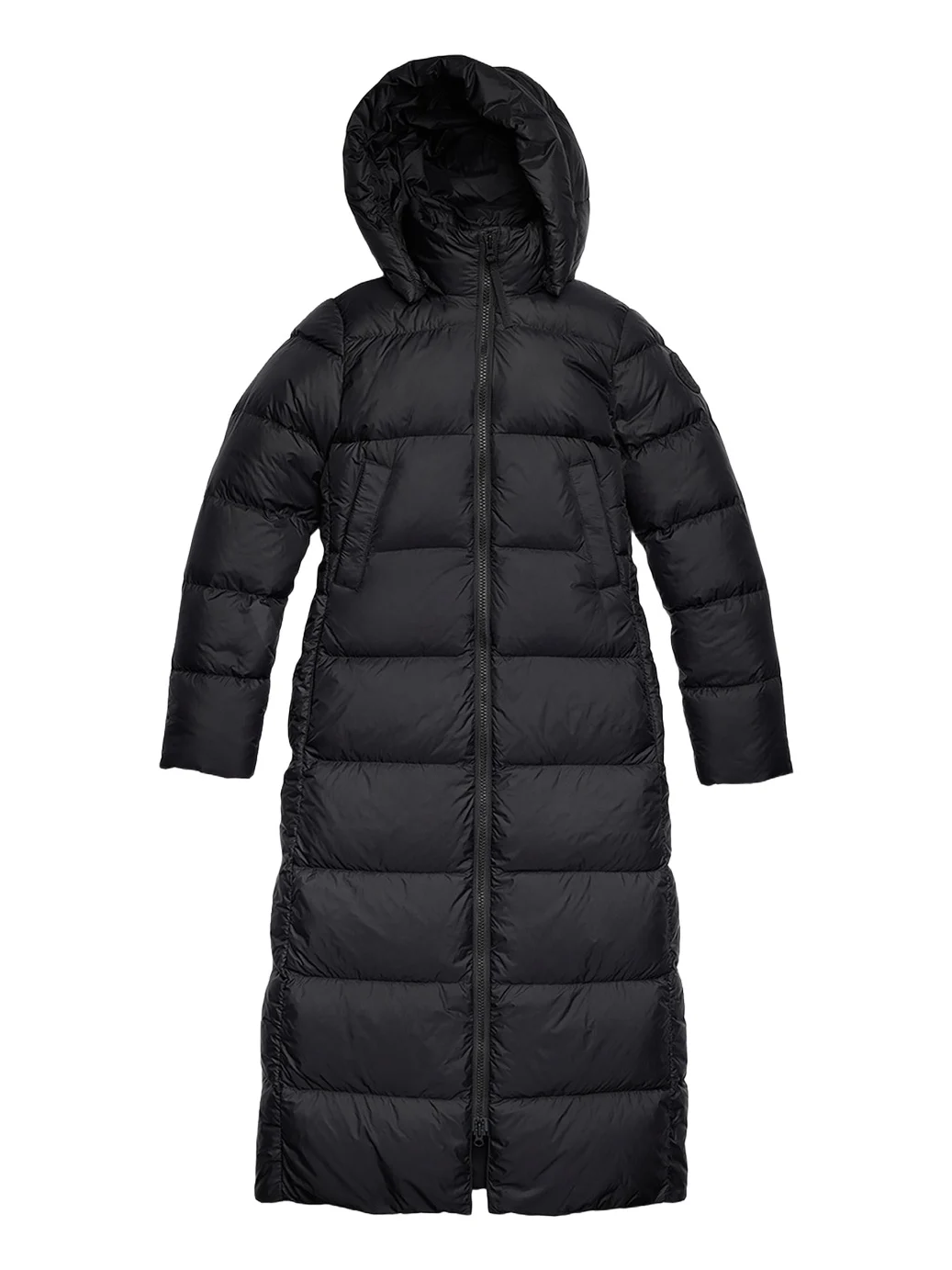 Mystique Long Down Puffer Jacket with Removable Hood
