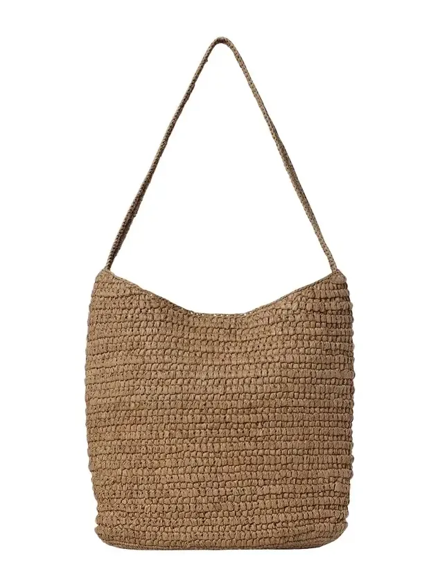 Alma Woven Raffia Shoulder Bag Alma Woven Raffia Shoulder Bag